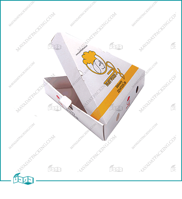 جعبه پیتزا یک لایه مثلثی